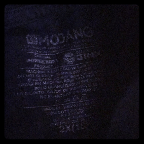 Mine craft tee XL 14 boys Steve Creepers 💠 - Picture 3 of 4